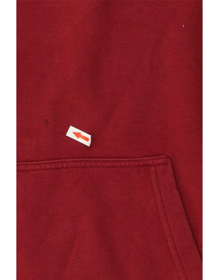 Nike Pull à capuche en coton bordeaux moyen pour homme