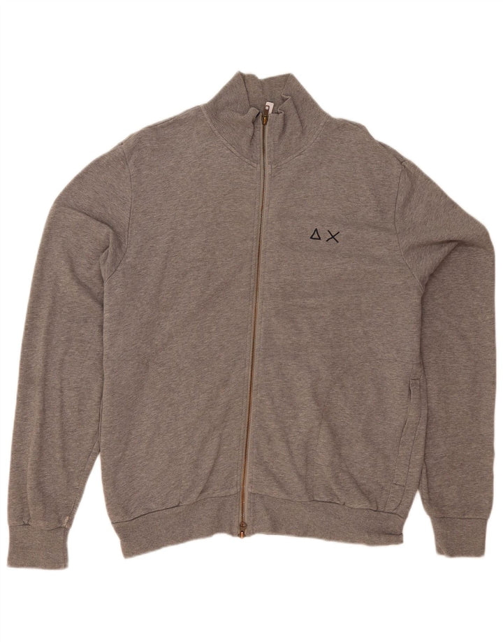 Sun68 Veste de Survêtement Homme XL Gris Moucheté Coton