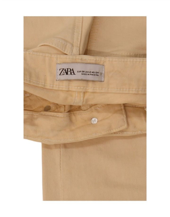 Zara Jean Bootcut Femme EU 34 2XS W24 L27 Beige