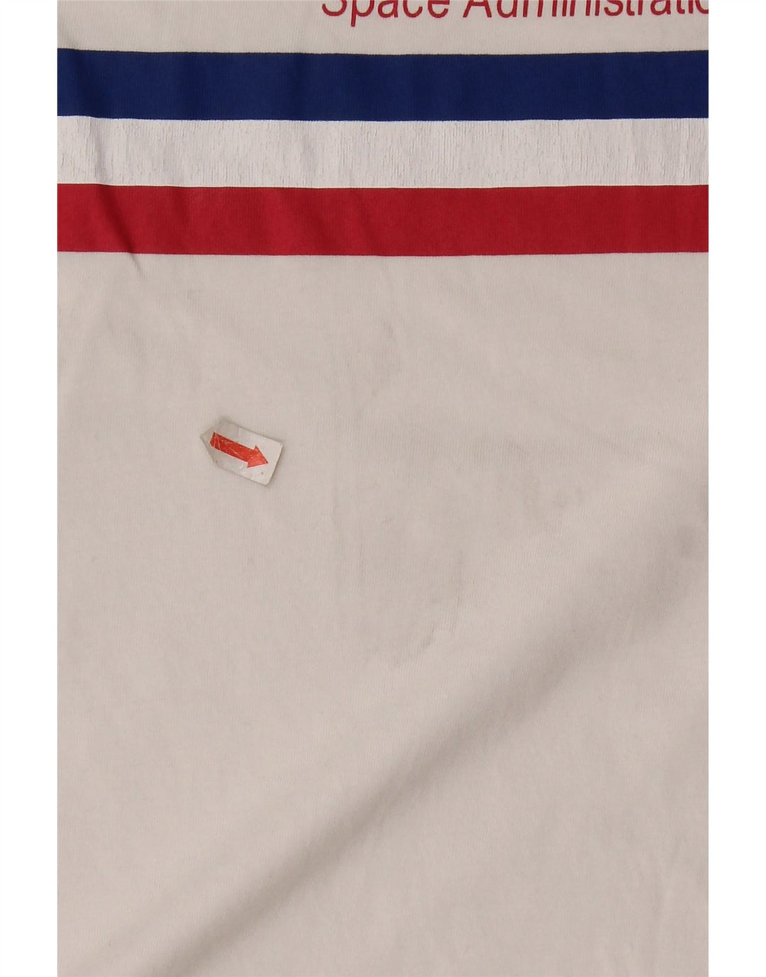 Alpha Industries T-Shirt Graphique Homme Blanc Rayé Coton Moyen
