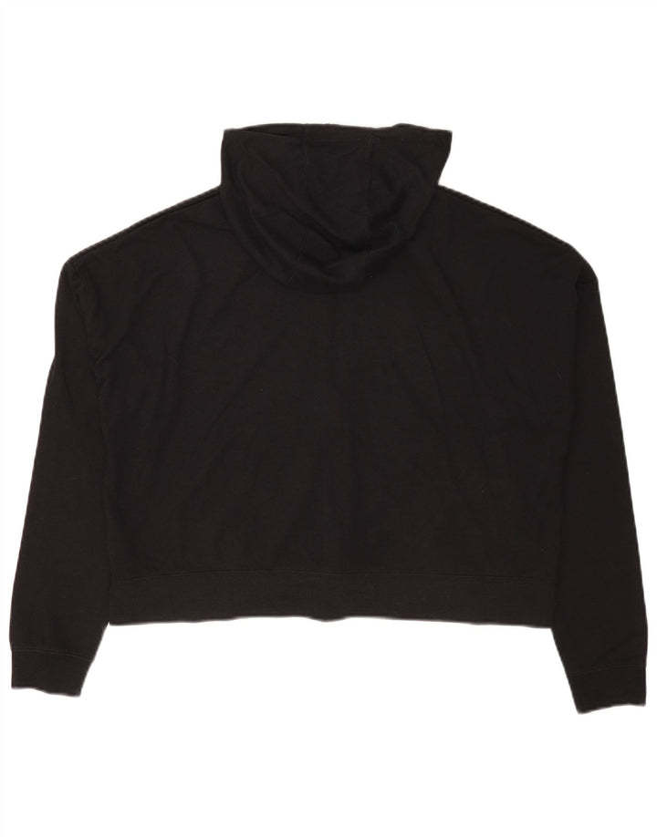 Nike Pull à capuche zippé surdimensionné pour femme UK 14 Polyester noir moyen
