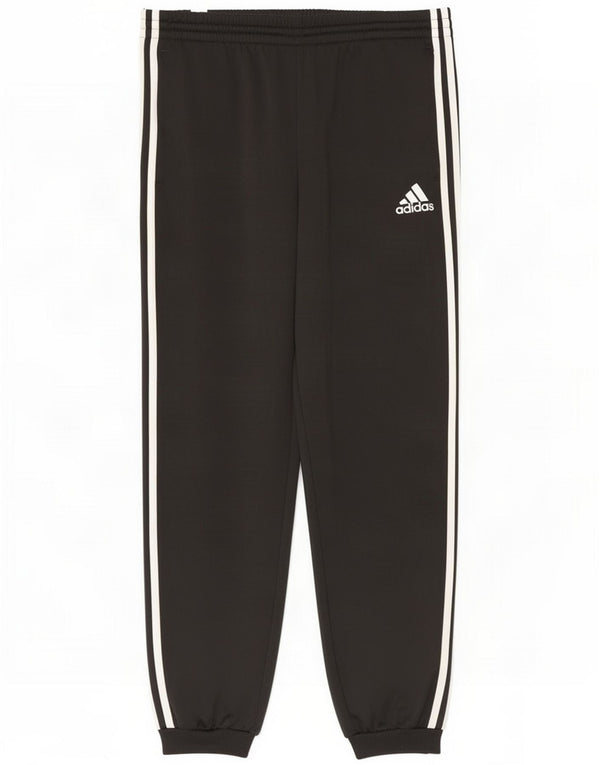 Adidas Pantalon de survêtement pour homme Joggers UK 40/42 Moyen Noir Polyester