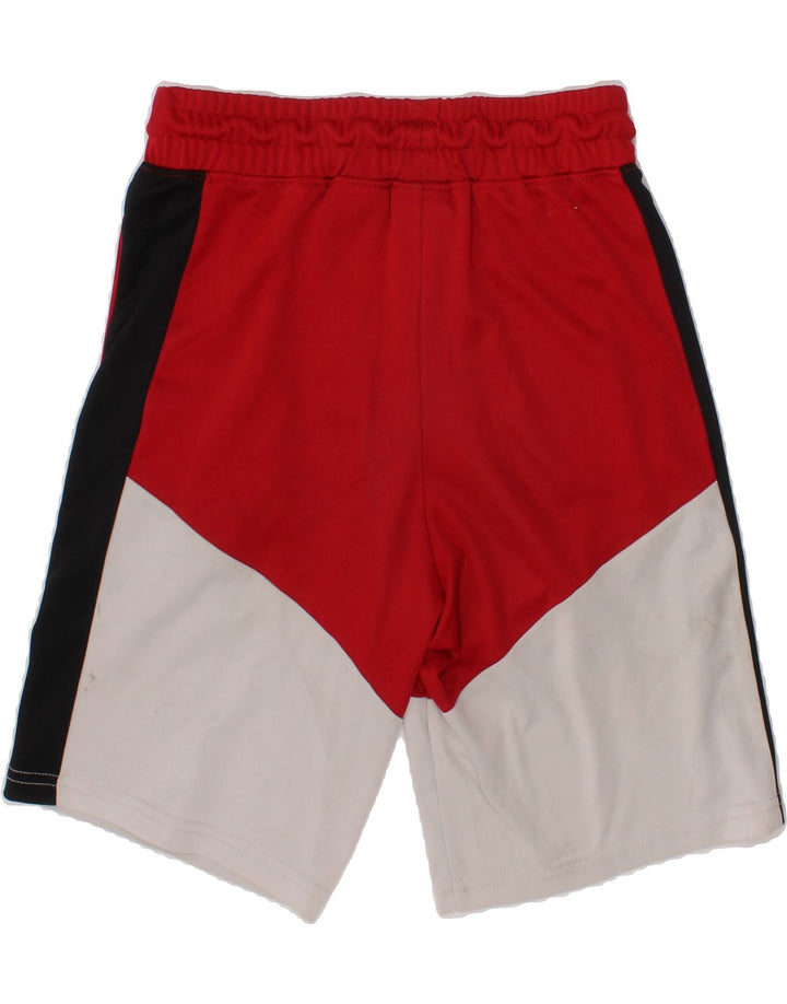 JORDAN Boys Sport Shorts 8-9 Years Small  Red Colourblock Polyester Vintage Jordan and Second-Hand Jordan from Messina Hembry 