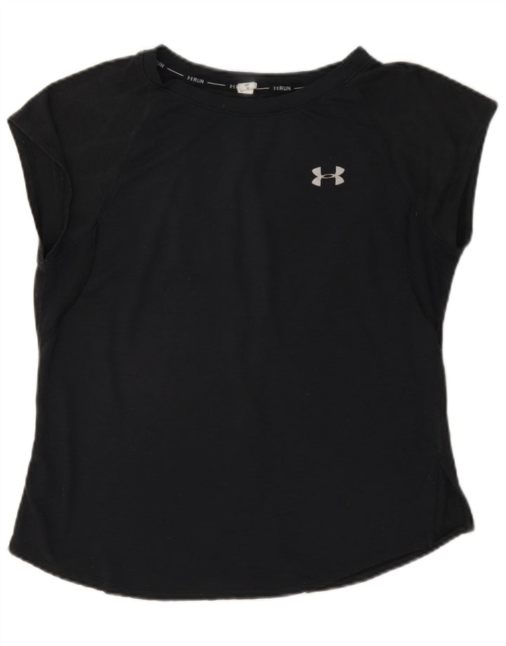 Under Armour T-Shirt Femme UK 44 Gris Moyen Géométrique Polyester