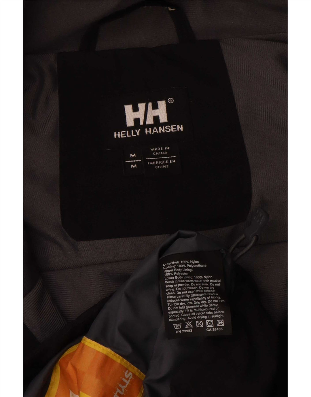 Helly Hansen Veste de pluie pour homme UK 38 Medium Noir Colorblock Nylon