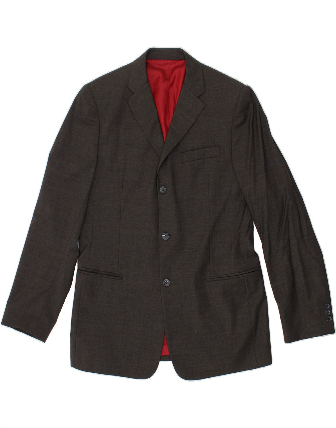 DOLCE & GABBANA Costume 2 pièces 3 boutons pour homme UK 40 Large W36 L34 Laine Grise