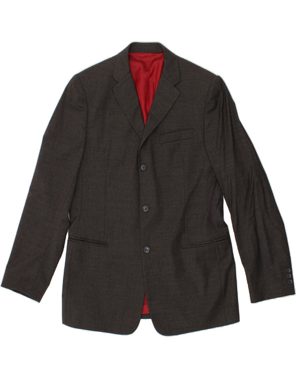 DOLCE & GABBANA Costume 2 pièces 3 boutons pour homme UK 40 Large W36 L34 Laine Grise