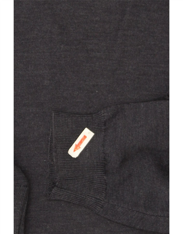 Marks & Spencer Pull col roulé pour homme en laine mérinos bleu marine