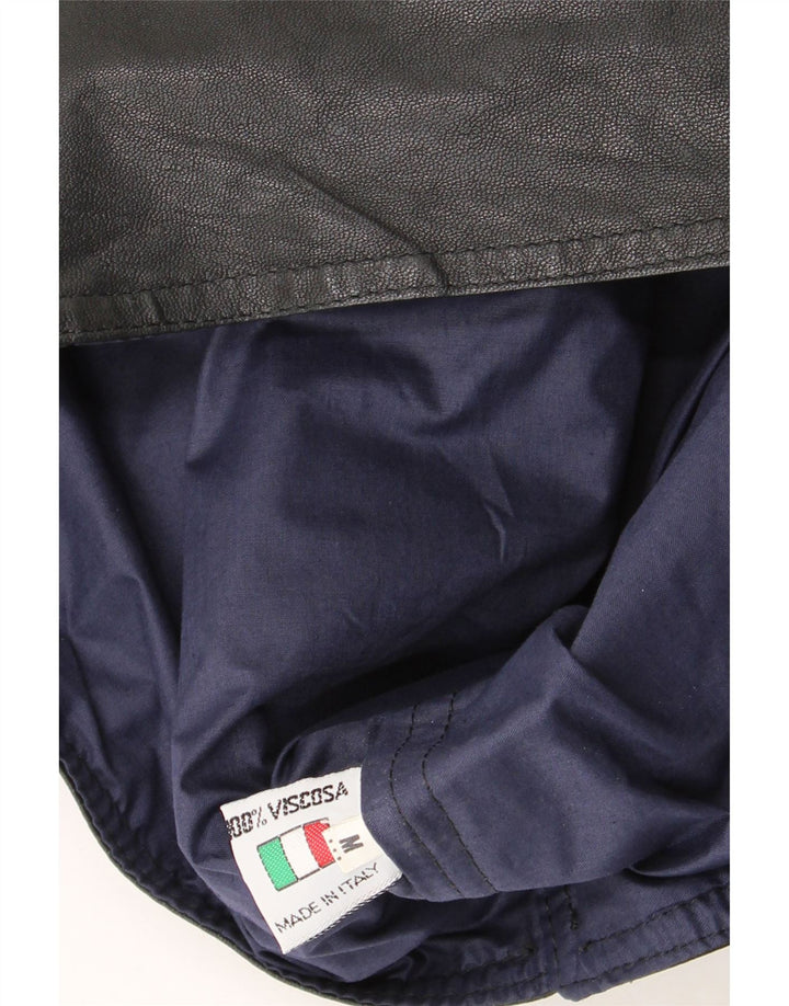 gilet en cuir homme vintage cuir noir moyen