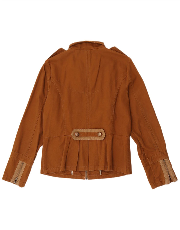 Marks & Spencer Veste militaire pour femme UK 12 Coton marron moyen