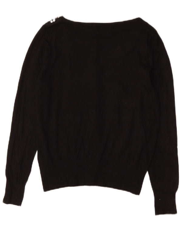 Marks & Spencer Cardigan pour femme en coton noir moyen UK 12