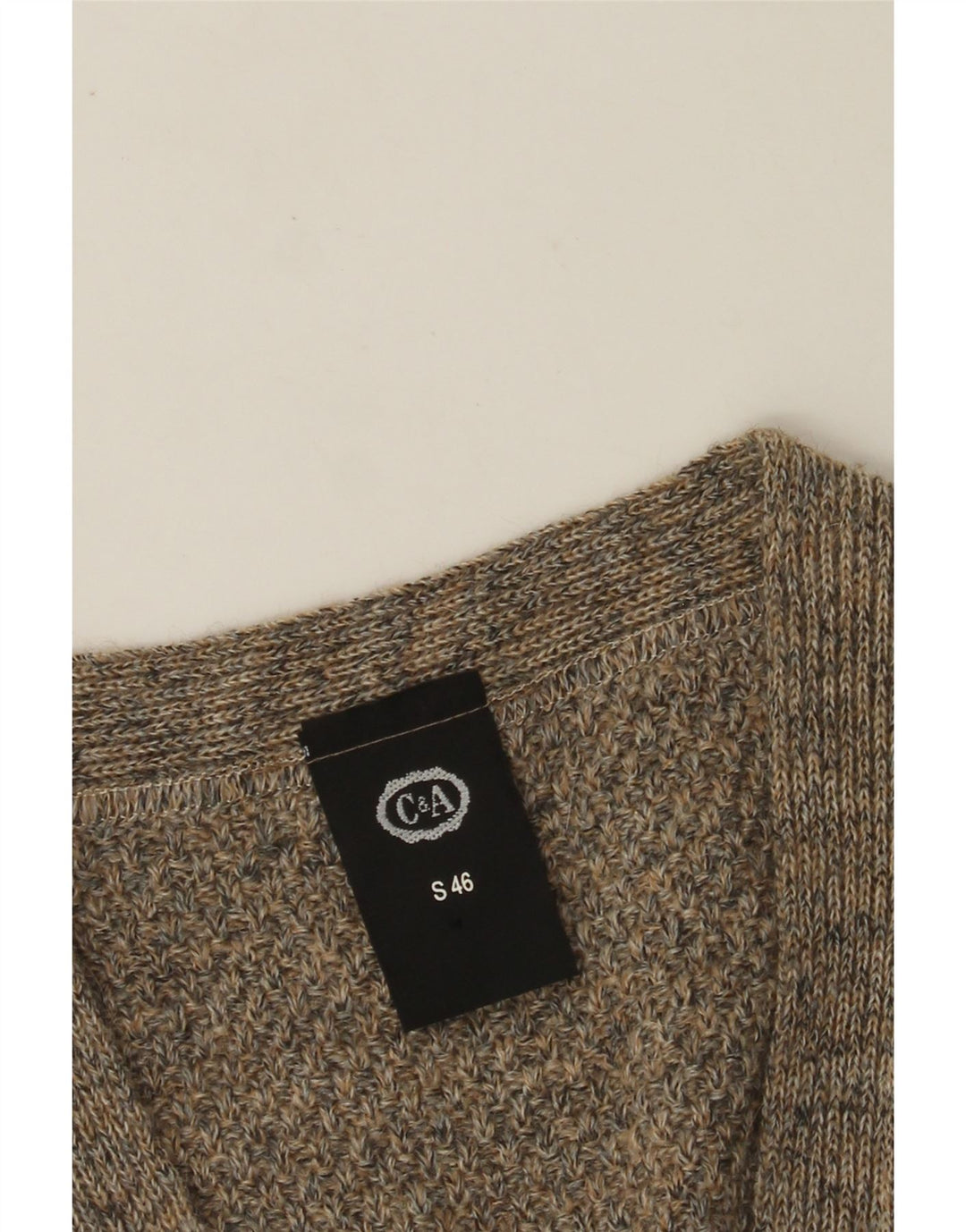 C&A Cardigan sans manches coupe ample pour homme IT 46 Petit Gris Acrylique