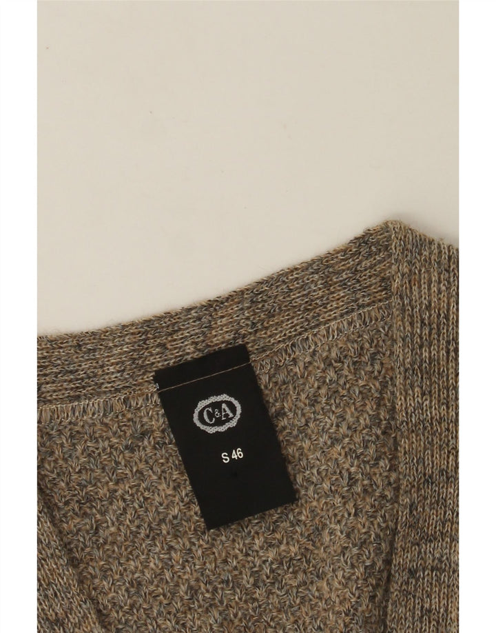 C&A Cardigan sans manches coupe ample pour homme IT 46 Petit Gris Acrylique