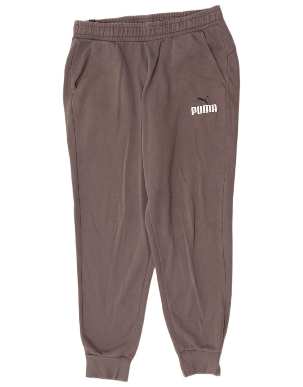 Puma Pantalon de survêtement Graphic Regular Fit Joggers Homme Gris Coton