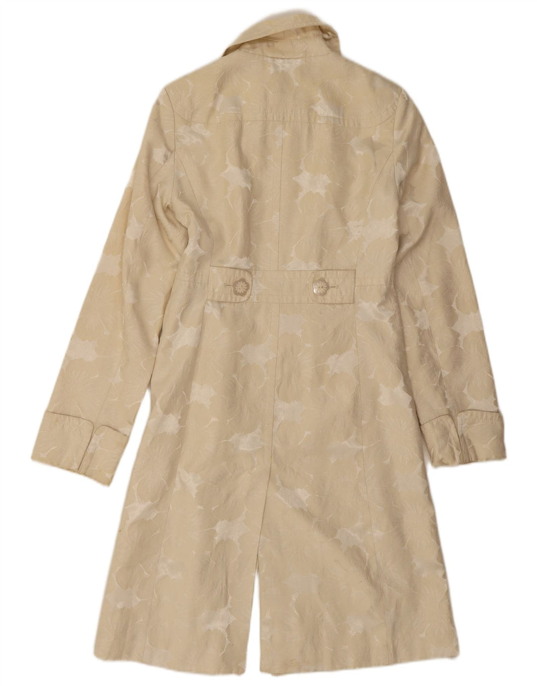 Kenneth Cole Manteau pour femme UK 10 Petit coton floral beige