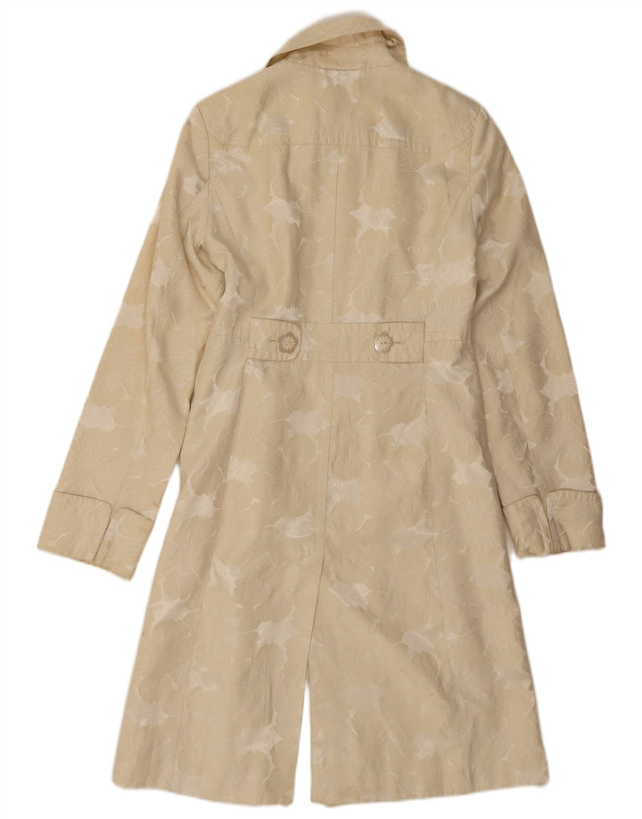 Kenneth Cole Manteau pour femme UK 10 Petit coton floral beige