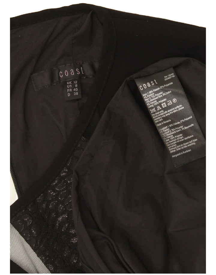 Coast Robe fourreau pour femme UK 42 Medium Noir Viscose