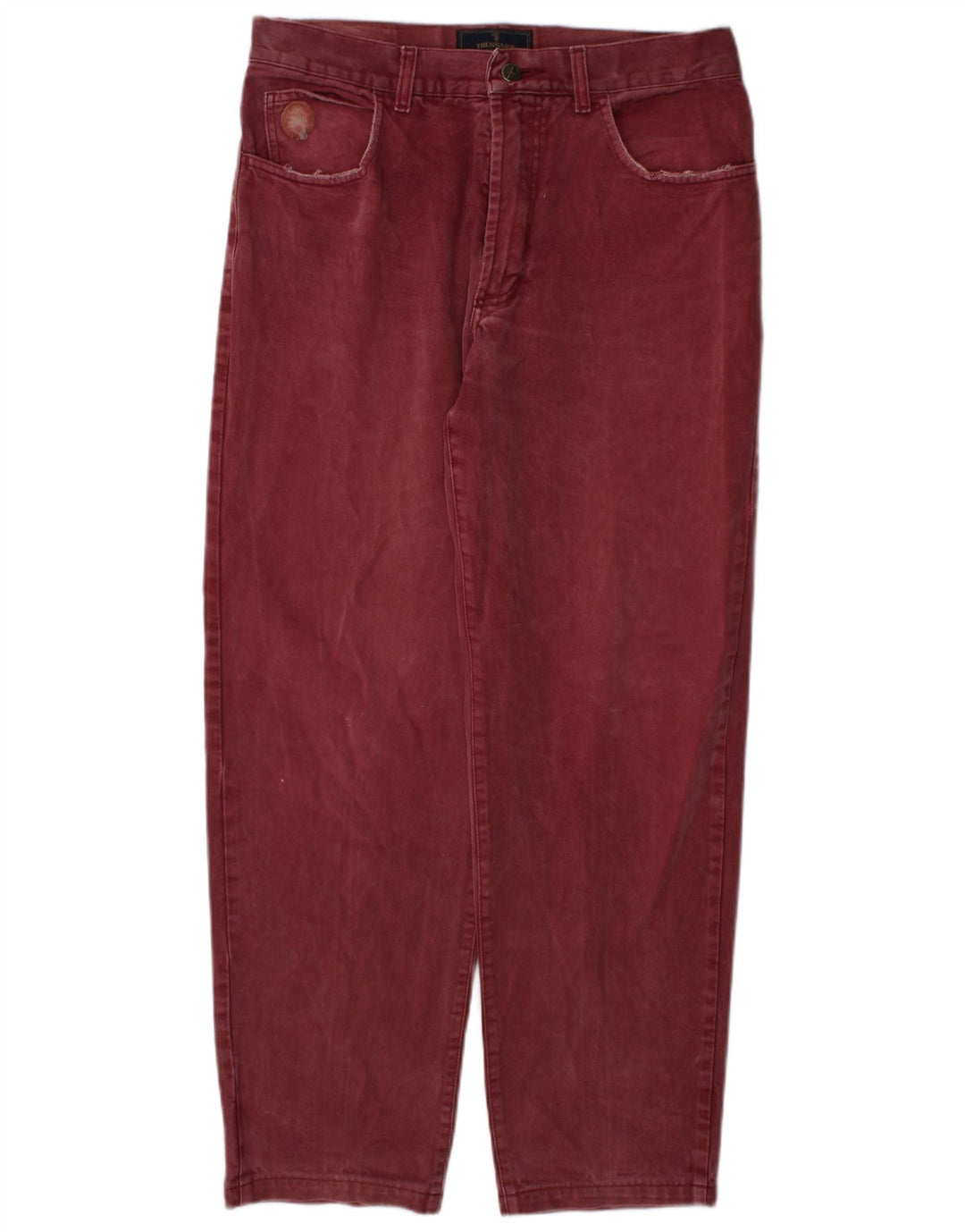 Femme Trussardi Jean Droit W34 L30 Bordeaux