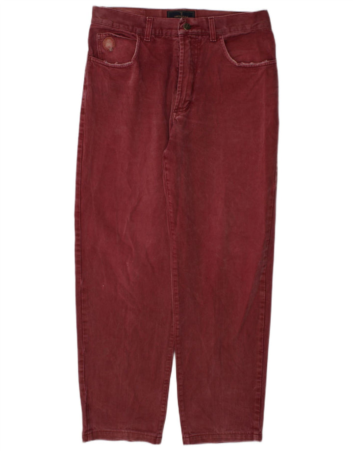 Femme Trussardi Jean Droit W34 L30 Bordeaux