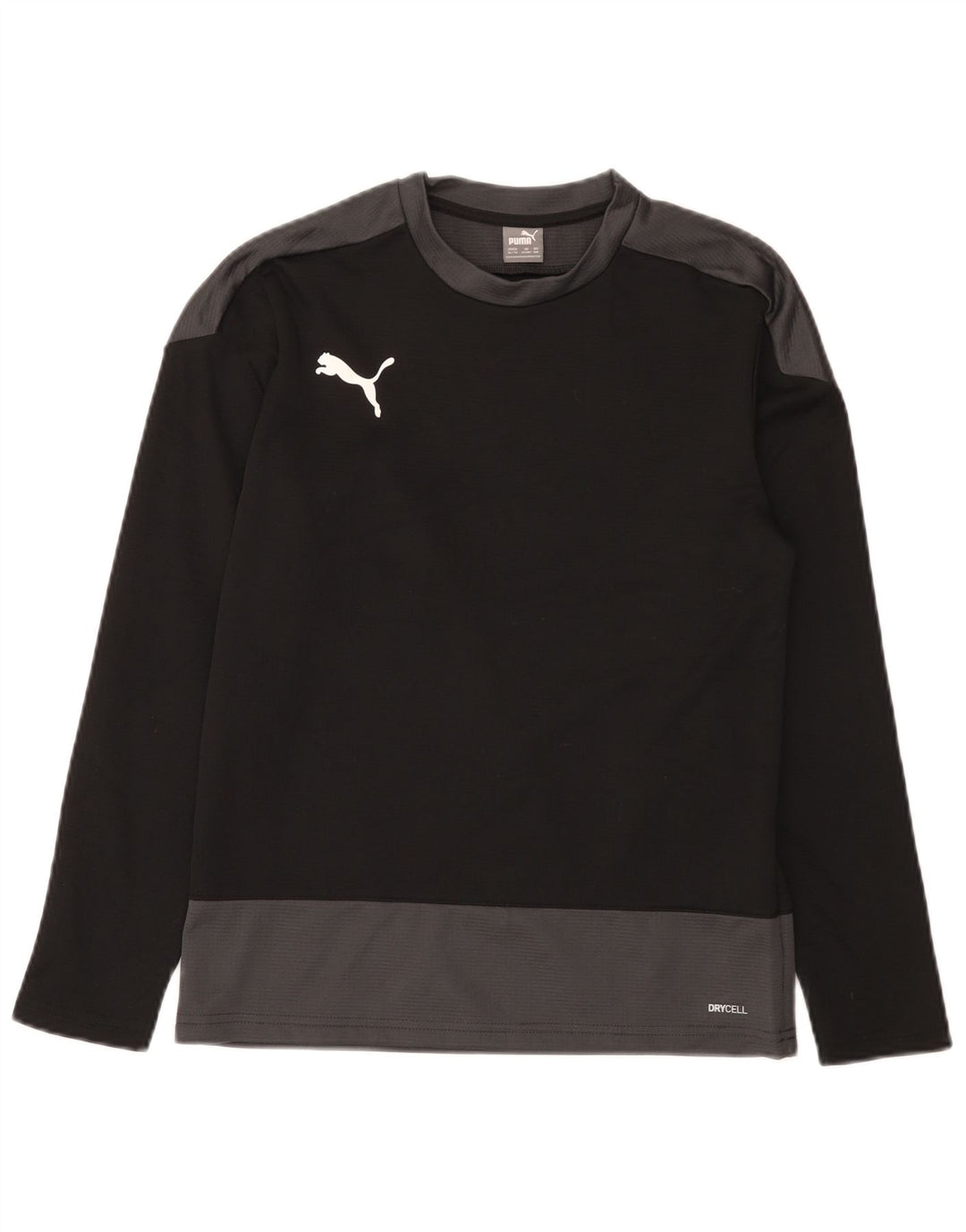 Puma Haut à Manches Longues Garçon 13-14 ans Noir Colourblock Polyester
