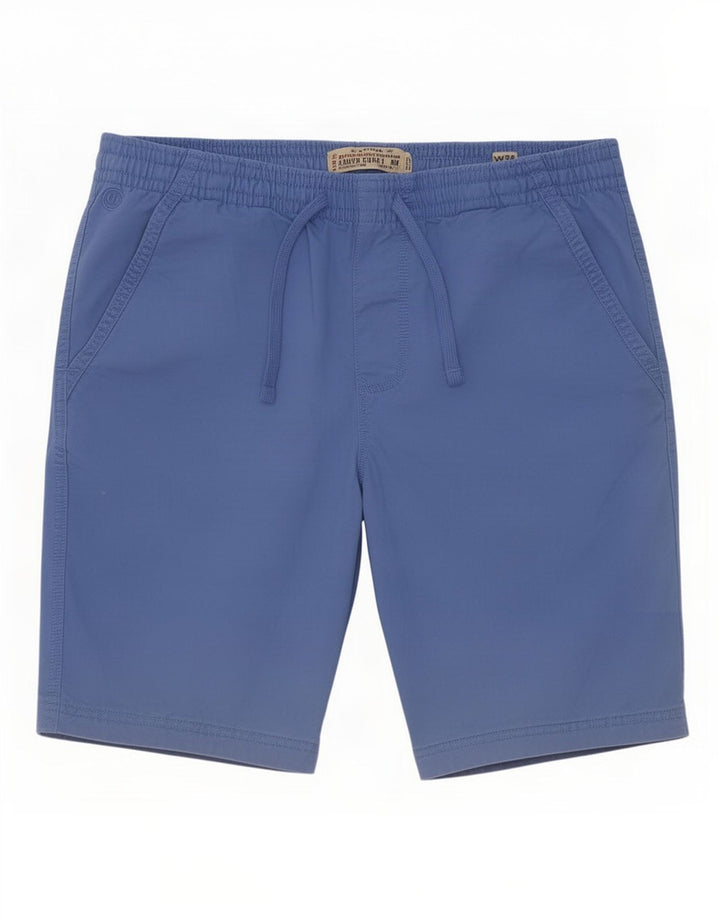 Fat Face Short Chino Homme Large W36 Bleu Coton