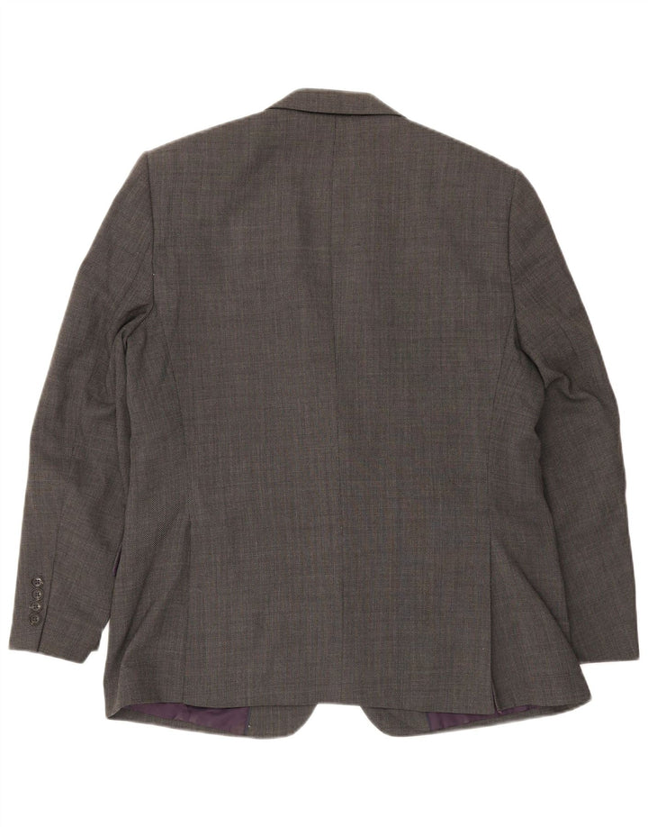 Marks & Spencer Veste blazer coupe régulière à 2 boutons pour homme UK 42 Large Gris