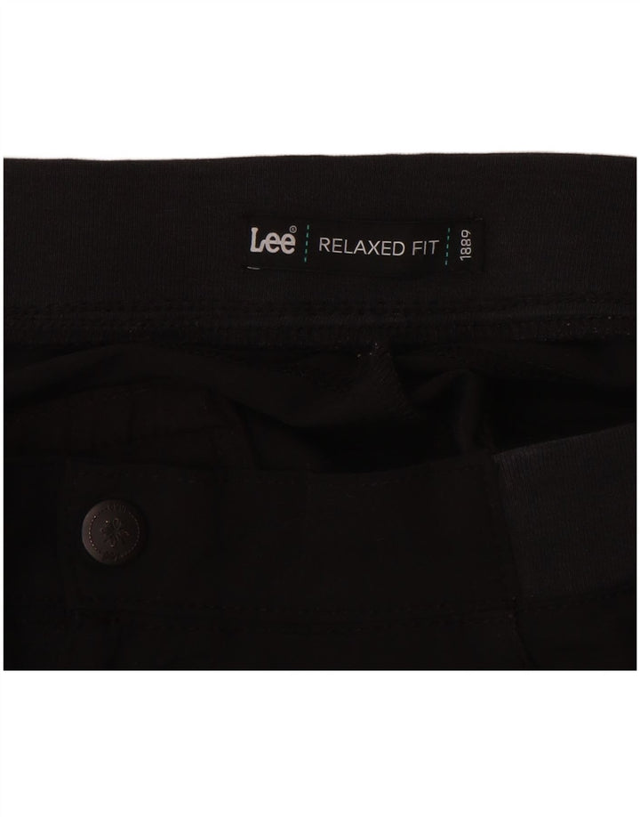 LEE Pantalon capri cargo coupe décontractée pour femme US 14 XL W34 L20 Noir