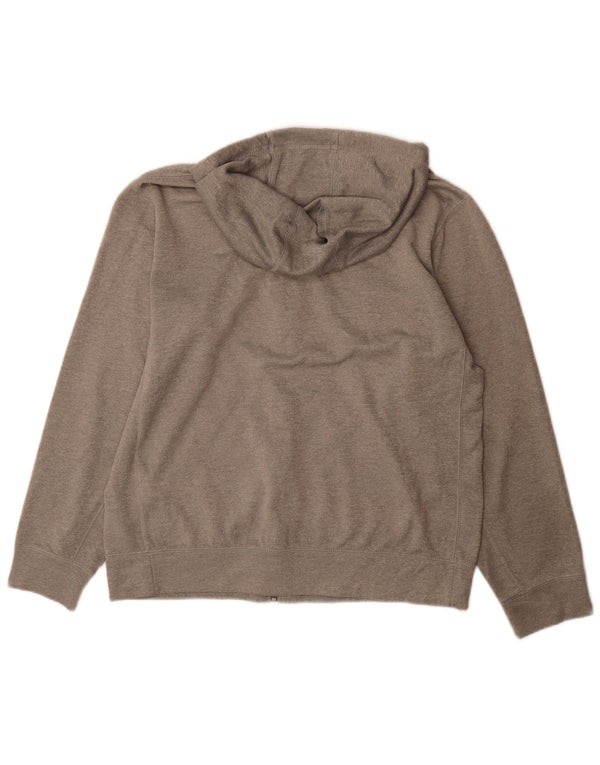 Nike Pull à capuche zippé Therma-Fit pour homme Gris moyen Polyester
