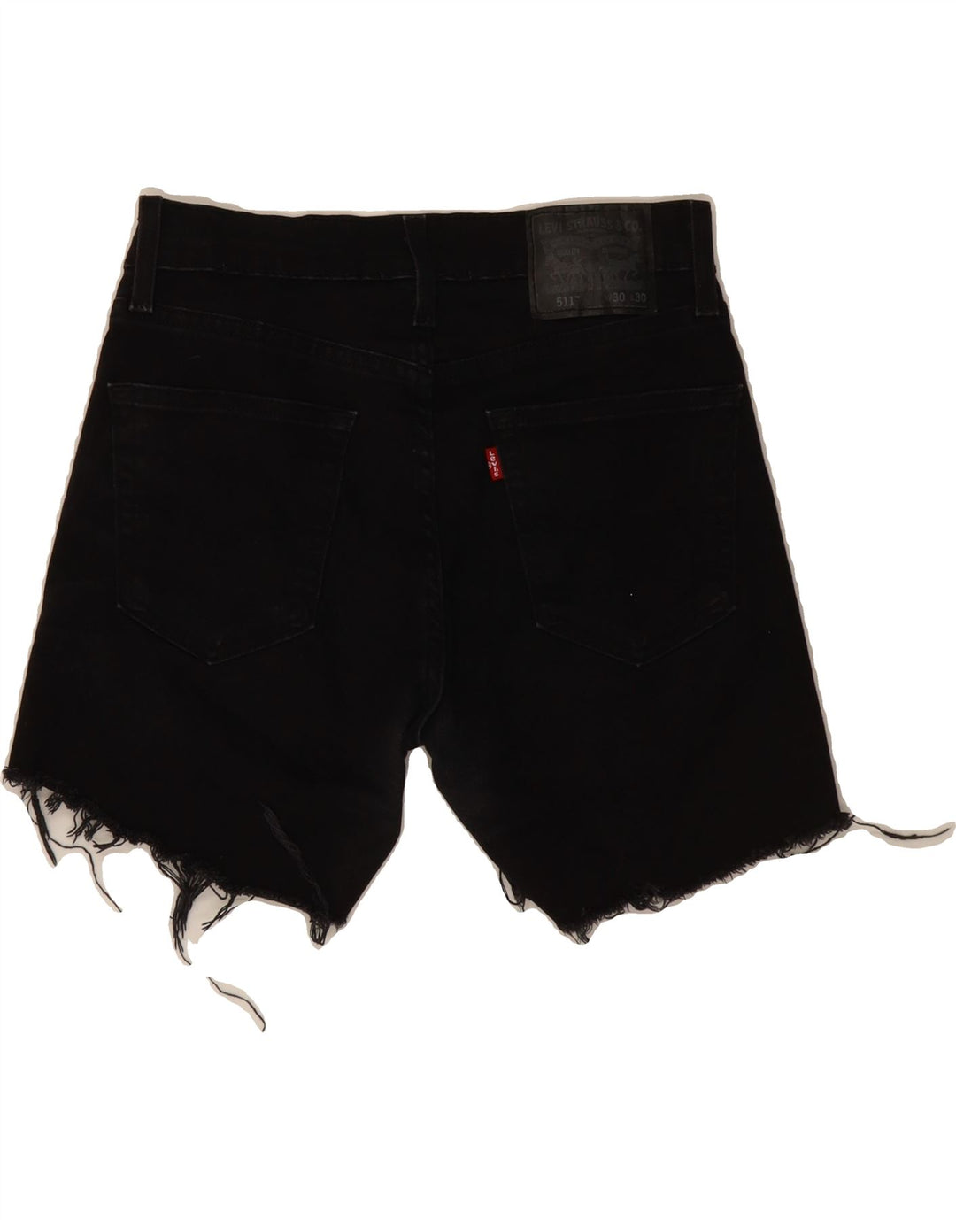 LEVI'S Womens 511 Denim Shorts W30 Medium Black Cotton Vintage Levi's and Second-Hand Levi's from Messina Hembry 
