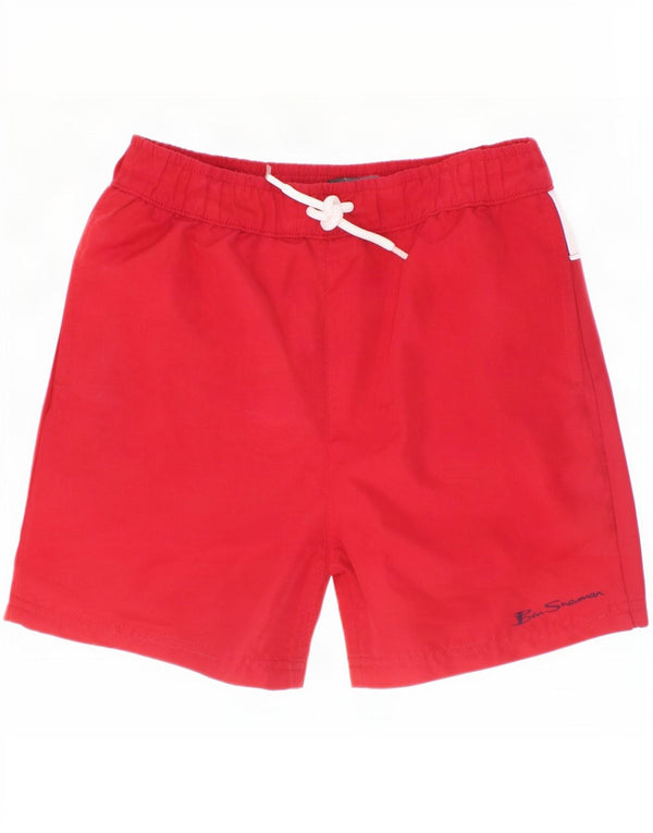 Ben Sherman Short de bain graphique garçon 7-8 ans Rouge Colourblock