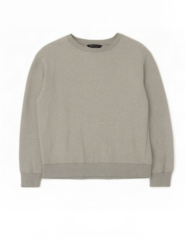 Marks & Spencer Sweat-shirt surdimensionné pour femme UK 6 XS Gris Coton