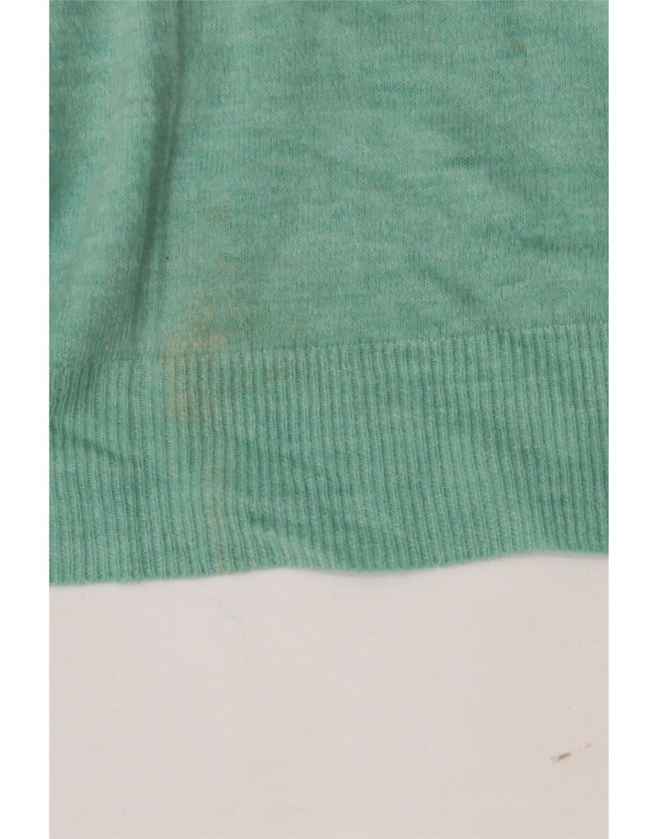 MARKS & SPENCER Pull Col V Homme Vert Moyen Acrylique