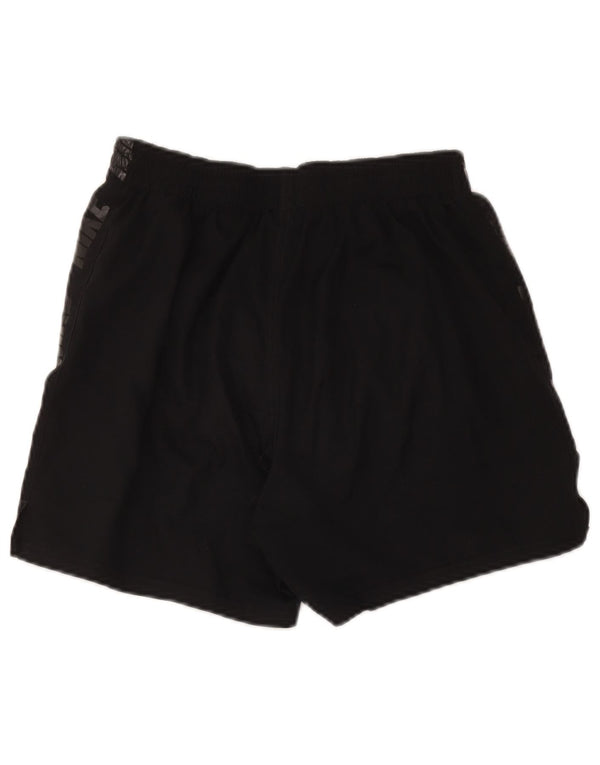 Nike Short de sport graphique pour femme UK 12 Polyester noir moyen
