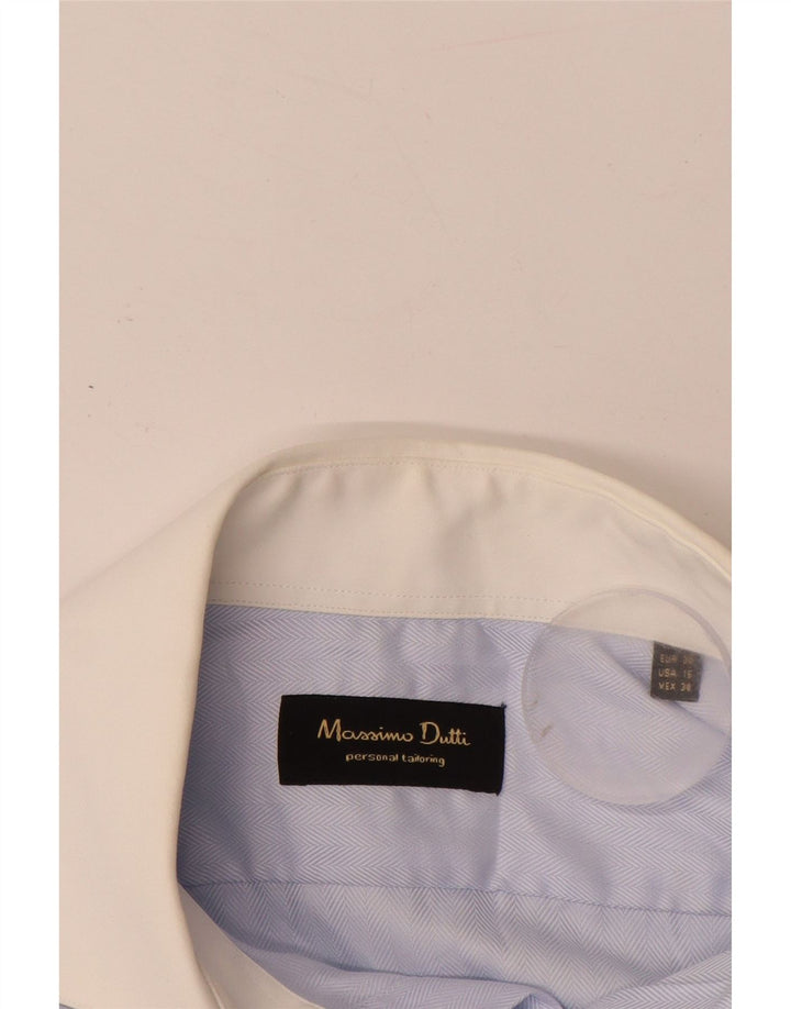 Massimo Dutti Chemise Homme Taille 38 15 Bleu Moyen Chevrons