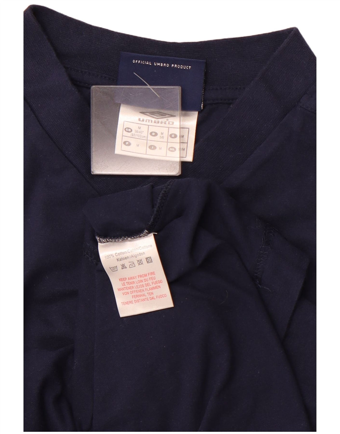 UMBRO T-Shirt Homme Bleu Marine Moyen Coton Sports