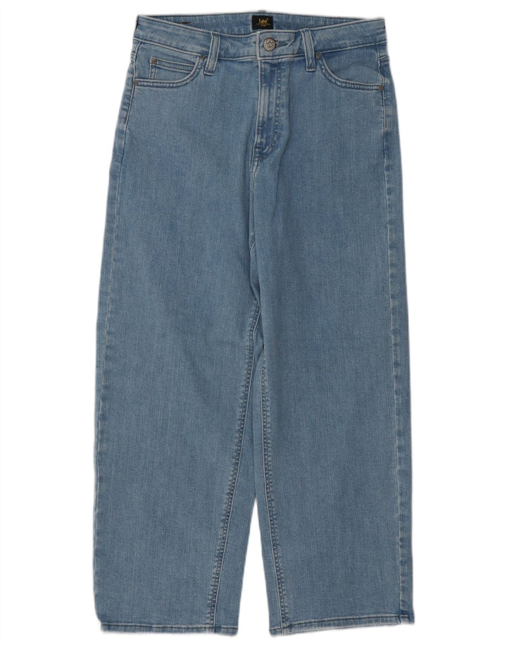 Lee Jean court à jambe large pour femme W29 L25 en coton bleu