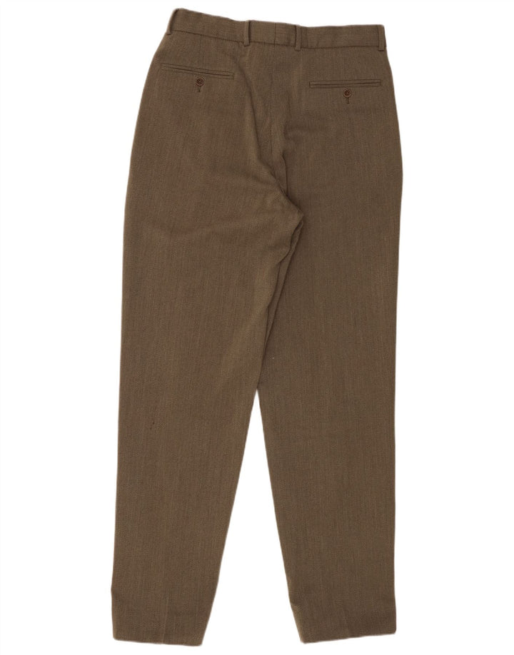 Marks & Spencer Pantalon de costume pour homme W32 L33 Kaki Laine vierge