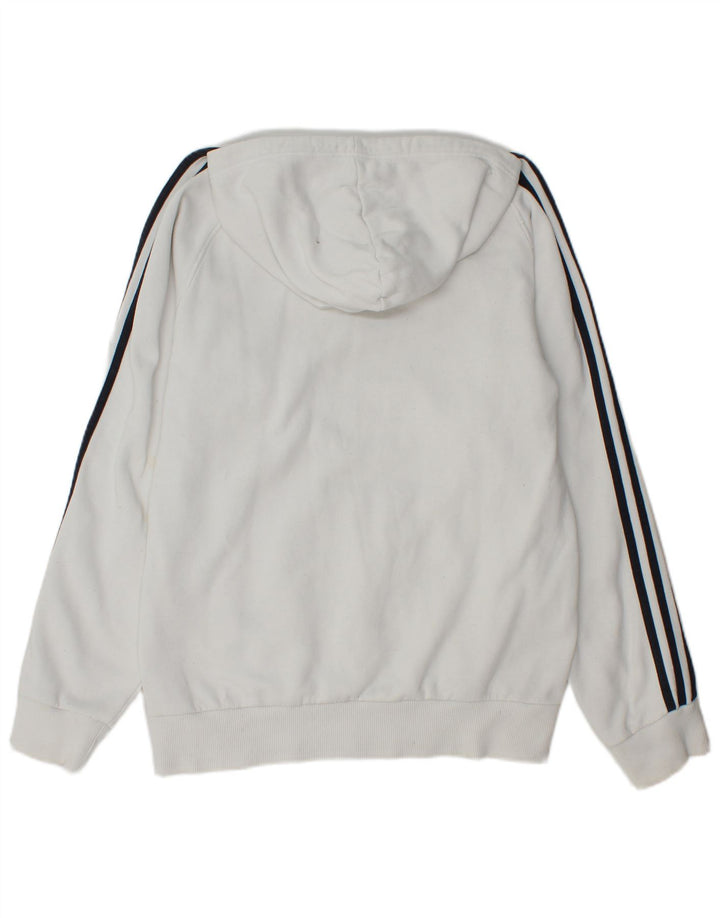 Adidas Pull à capuche pour homme en coton blanc moyen