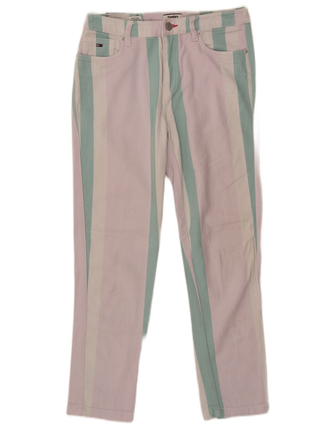 TOMMY HILFIGER Jean Court Izzy Taille Haute Femme W26 L26 Multicolore