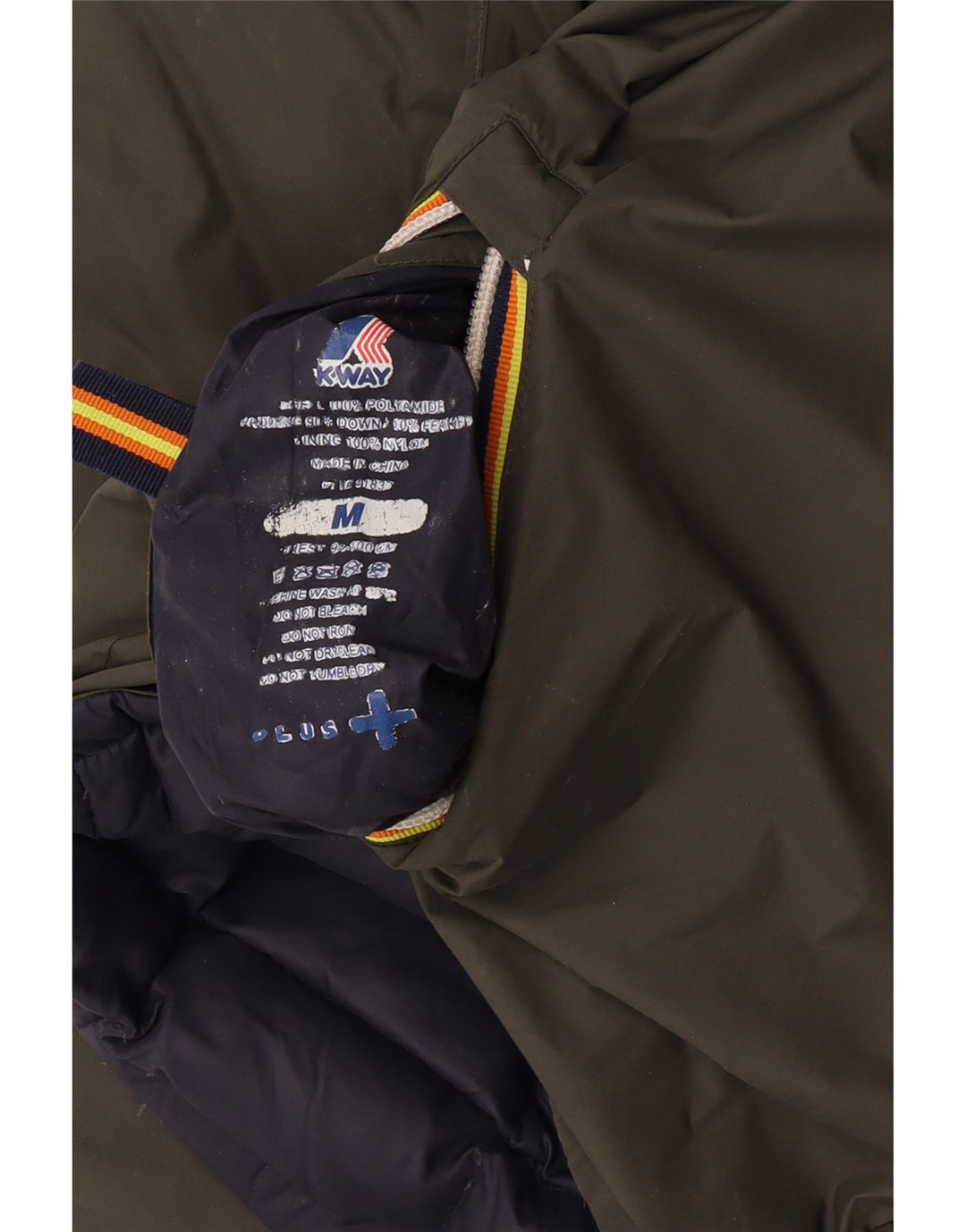 K-Way Veste matelassée réversible à capuche pour homme UK 38 Vert moyen Polyamide