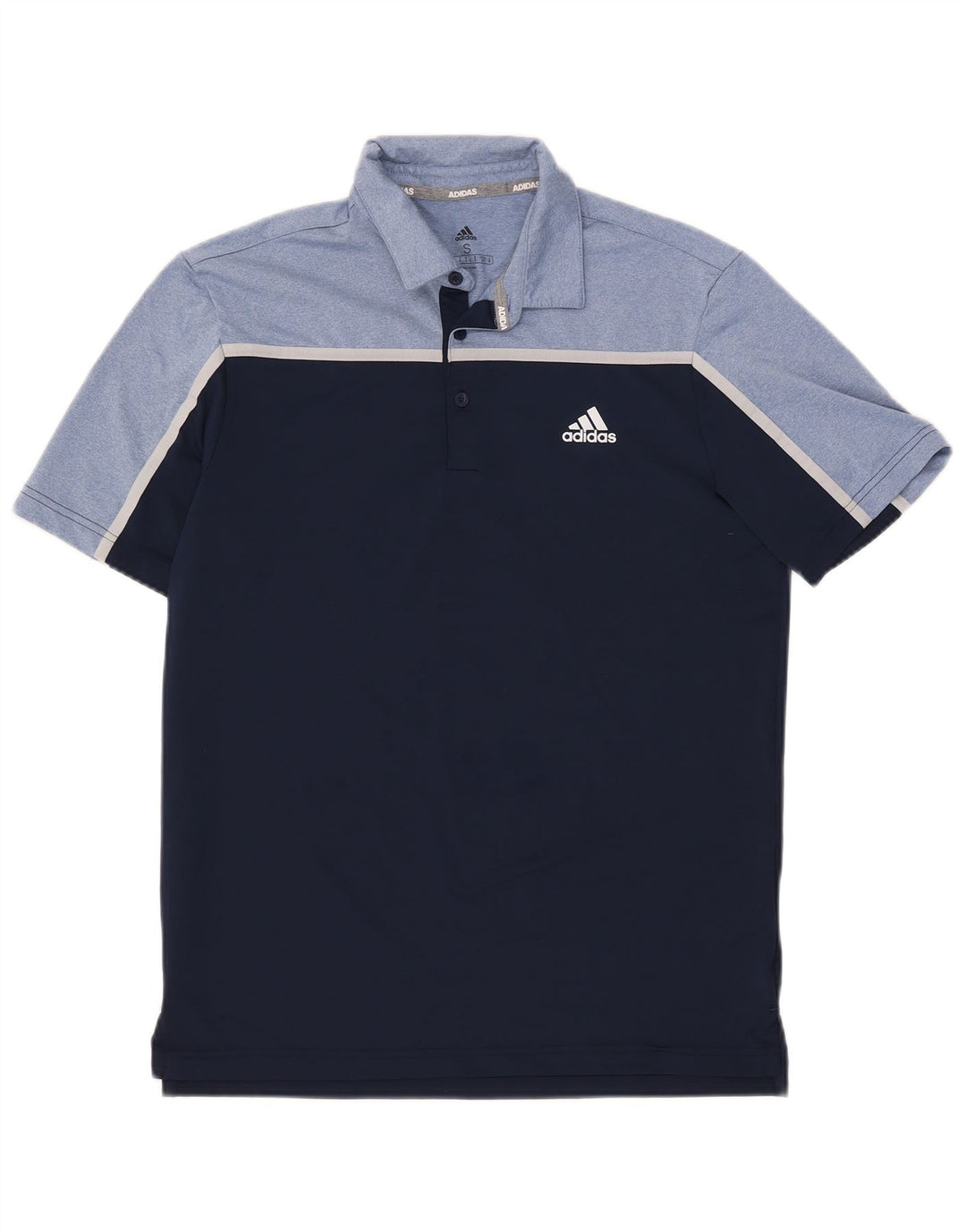 Adidas Polo Homme Petit Bleu Marine Colorblock Polyester