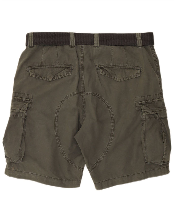 SUPERDRY Short Cargo Homme W34 Large Kaki Coton
