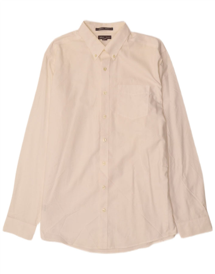 EDDIE BAUER Chemise classique pour homme en coton blanc cassé