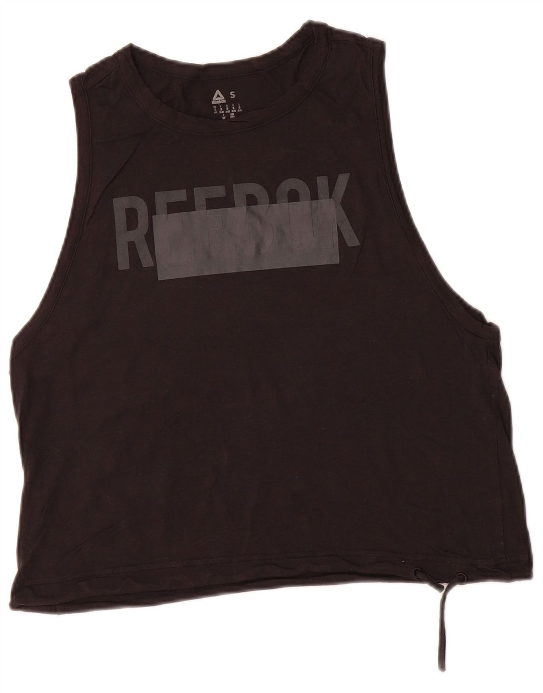 Reebok Débardeur graphique pour femme UK 8/10 Small Noir