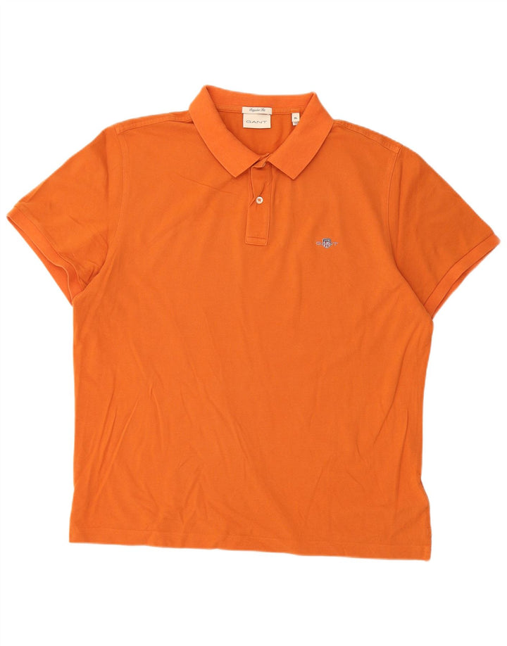 GANT Polo Regular Fit Homme Orange Coton
