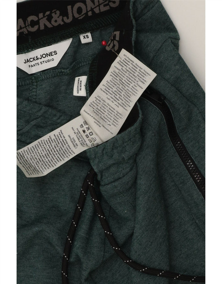 JACK & JONES Short de Sport Homme XS Vert Polyester