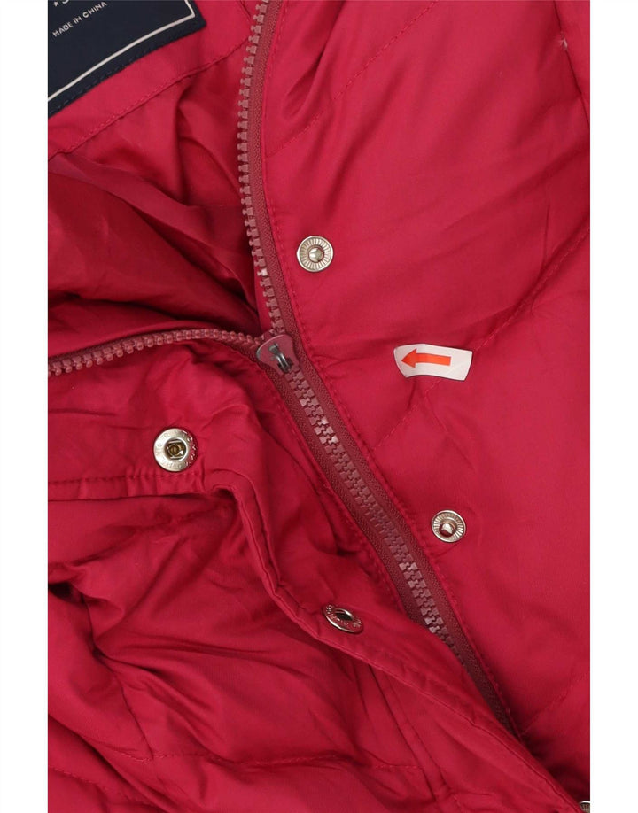 Tommy Hilfiger Veste matelassée à capuche pour femme UK 10 Small Rose Polyester