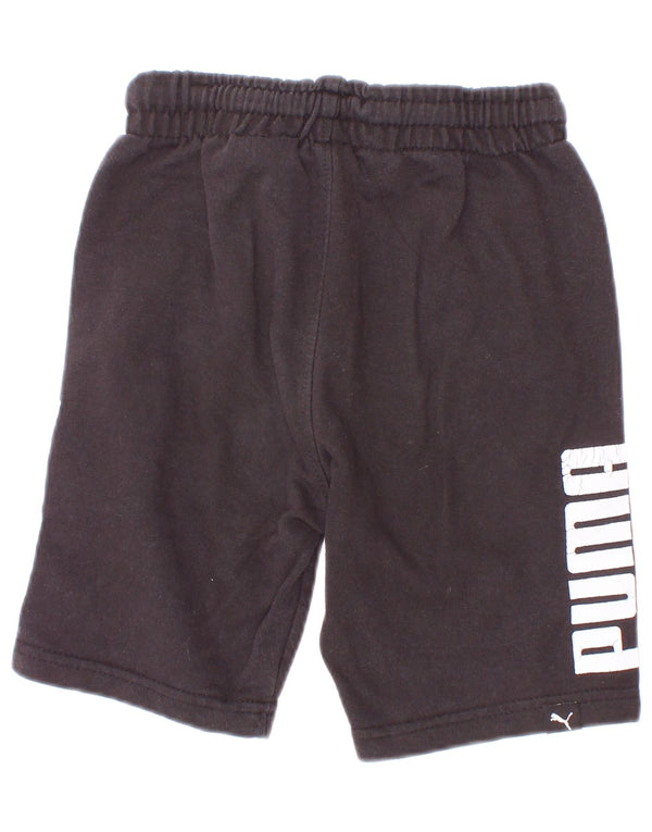 Puma Short de sport graphique garçon 4-5 ans noir coton