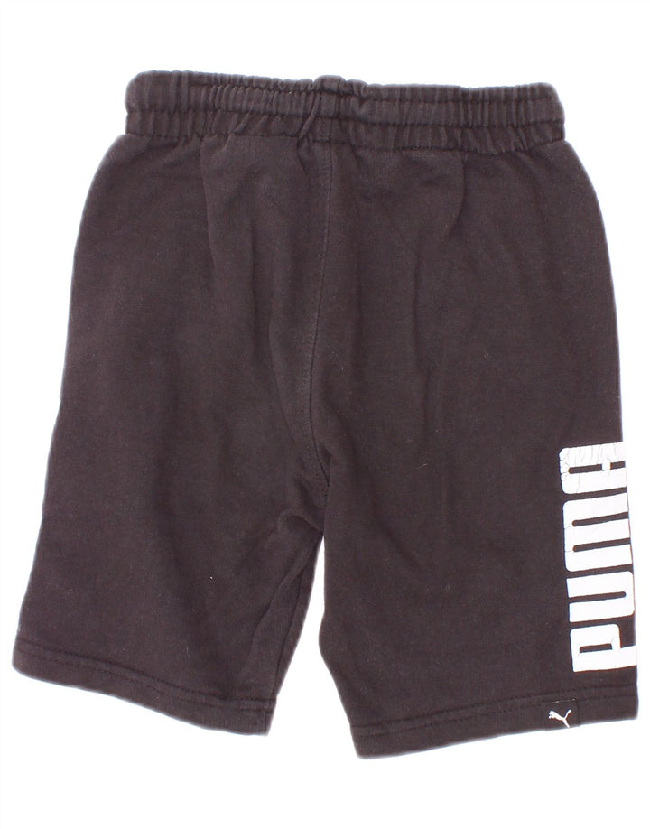 Puma Short de sport graphique garçon 4-5 ans noir coton