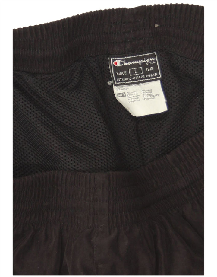Champion Pantalon de survêtement cargo pour homme Large Noir Polyester